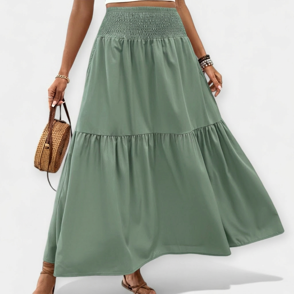 Aria - Tiered Maxi Skirt