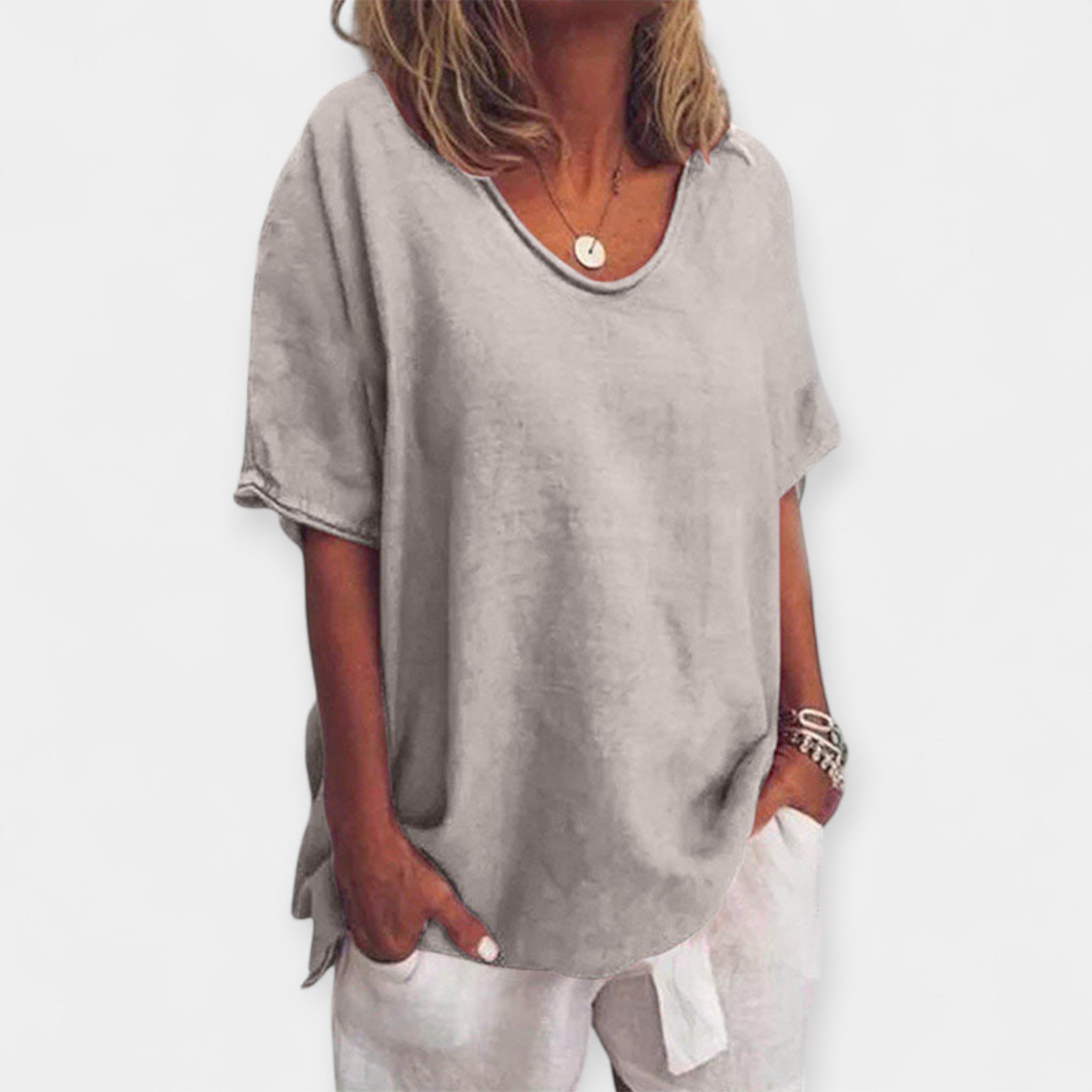 Summer Shirt with V-Neck