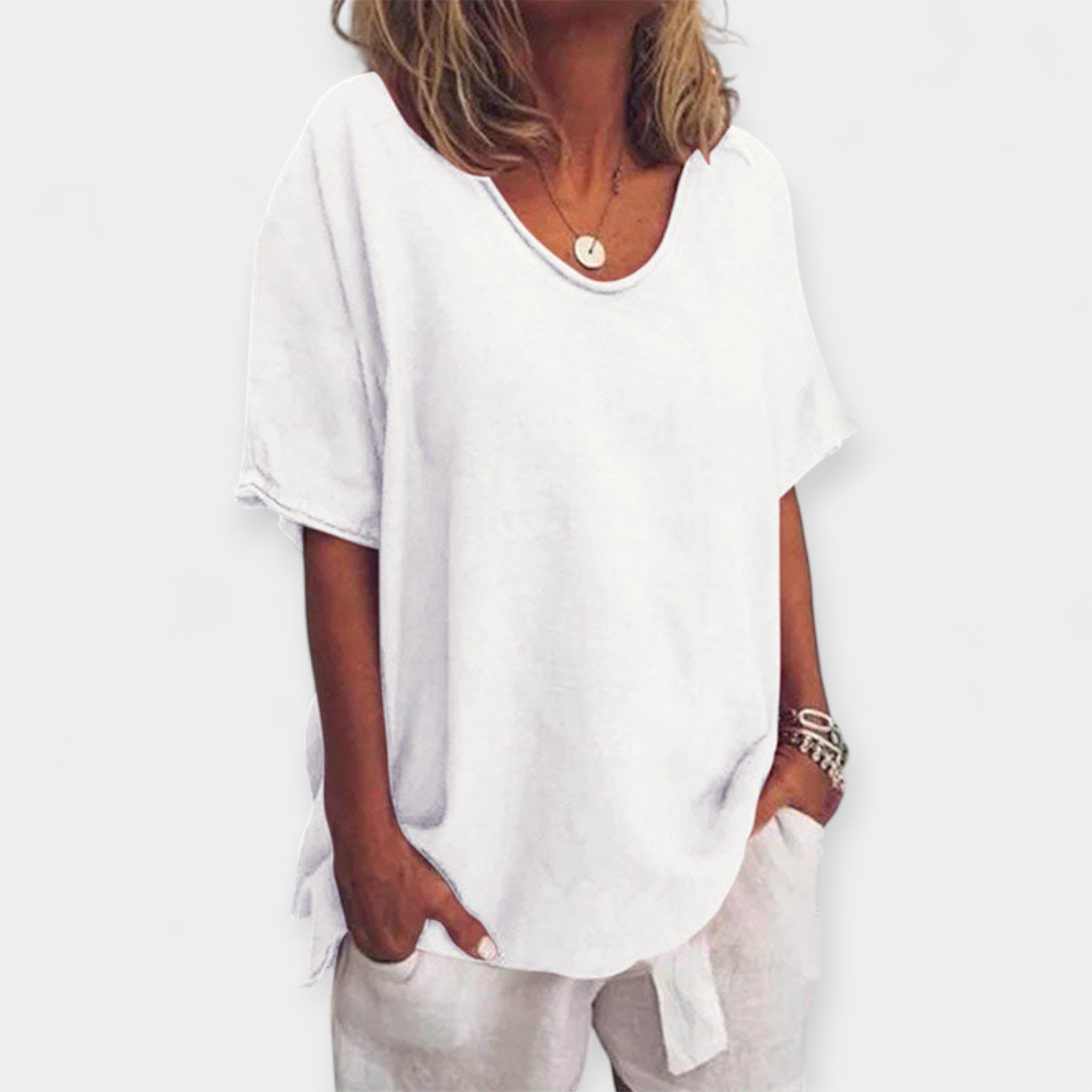 Summer Shirt with V-Neck