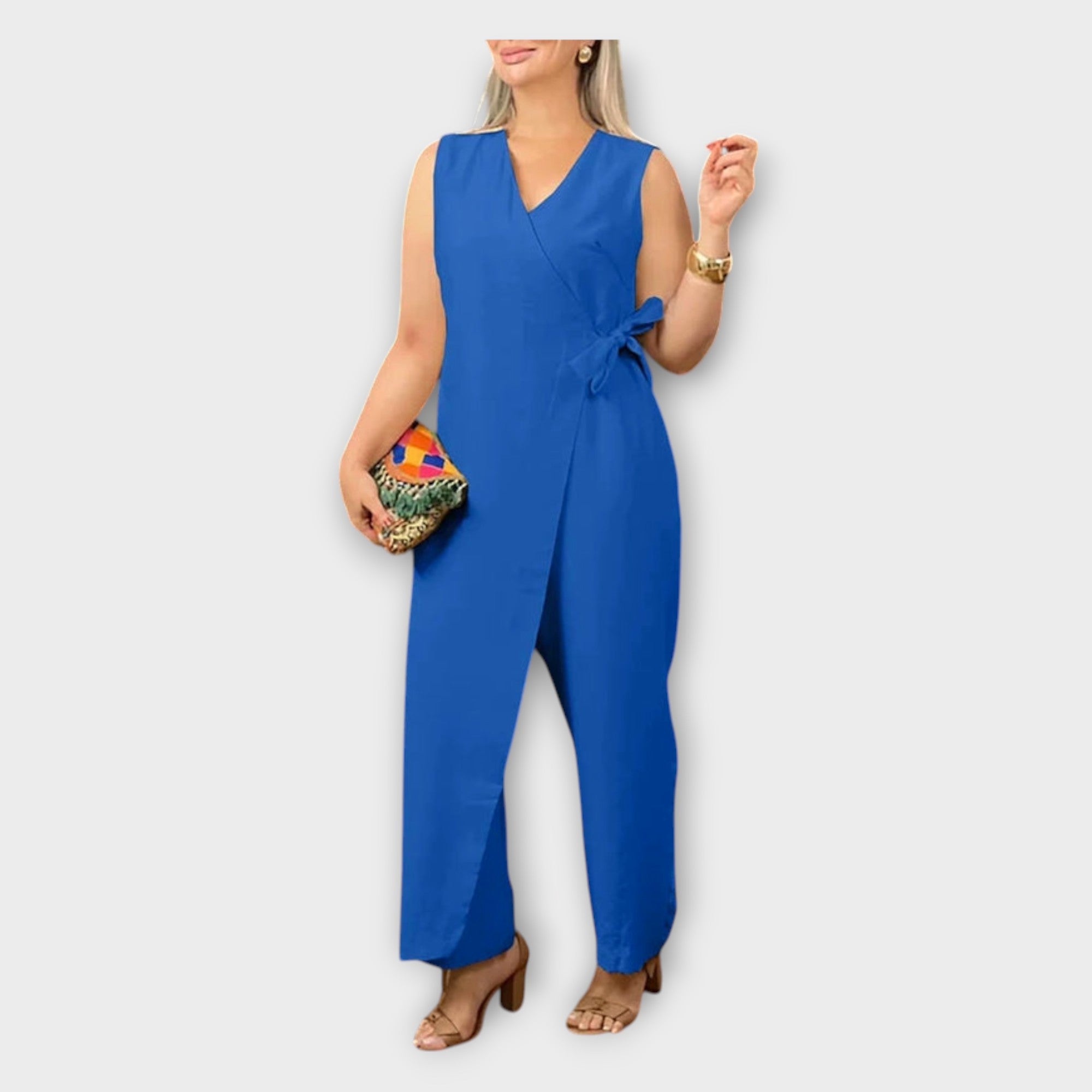 Jumpsuit with Waist Tie