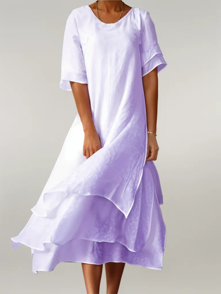 Maxi Dress with Elegant Ruffles