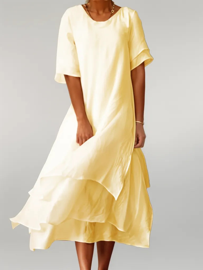 Maxi Dress with Elegant Ruffles