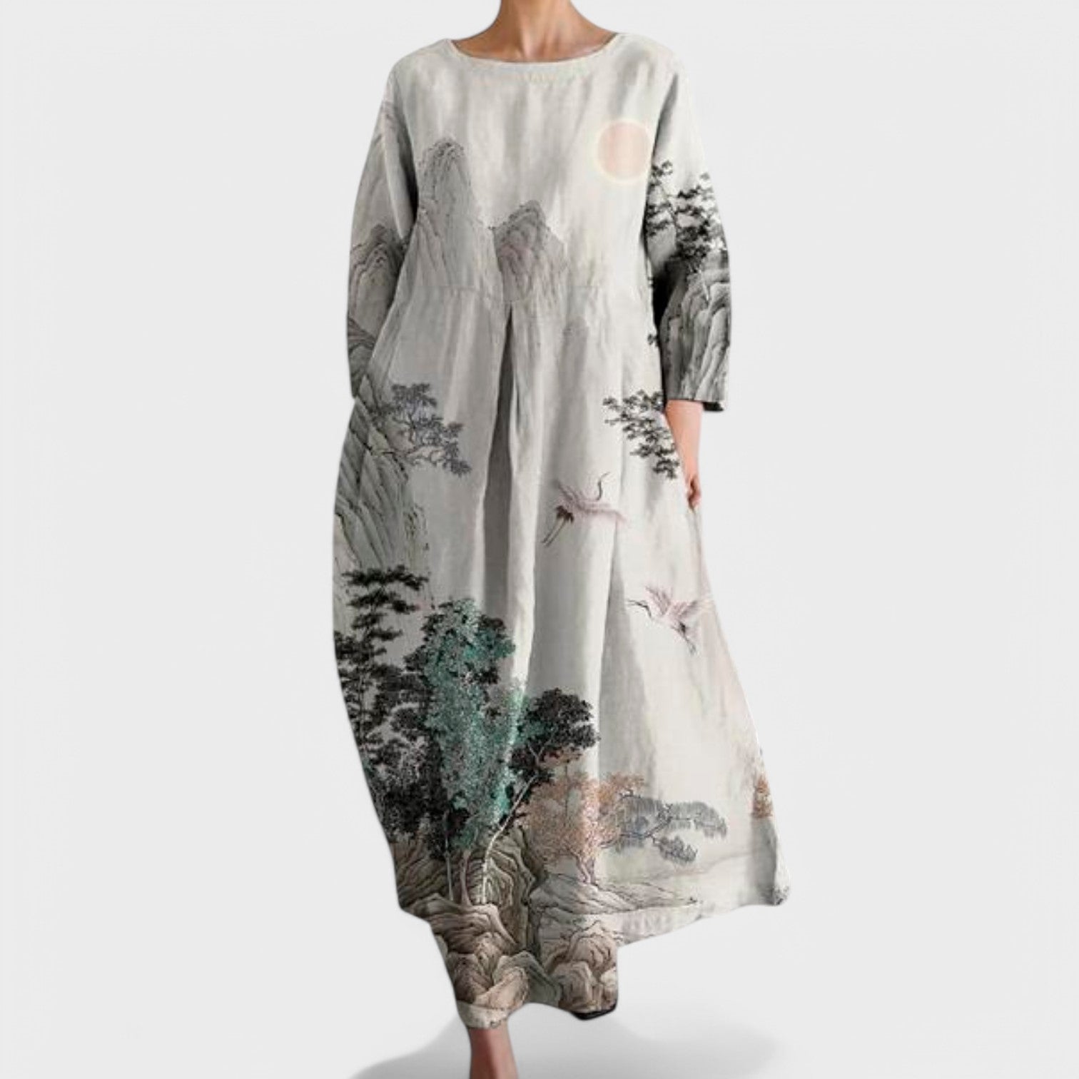 Ana - Colorful Dress with V-Neck