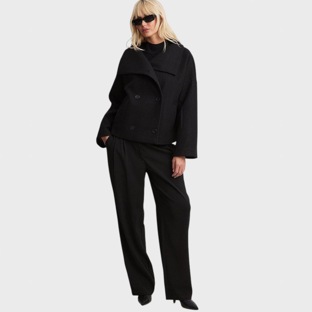 Arina | Short Wool Jacket with Double Closure