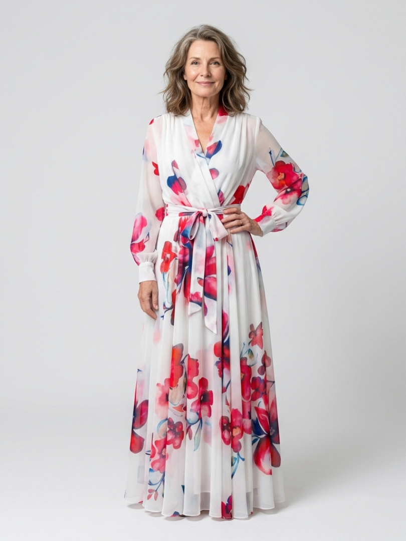 Lillian | Floral Long Sleeve Maxi Dress