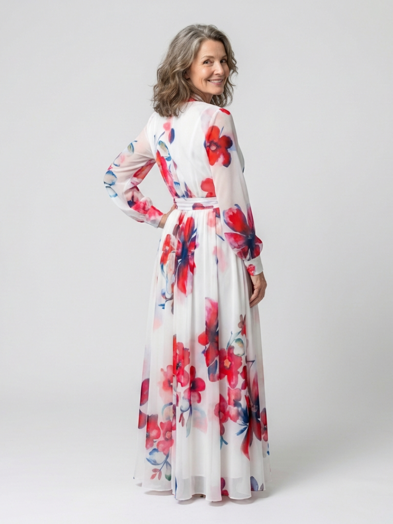 Lillian | Floral Long Sleeve Maxi Dress