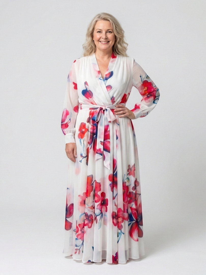 Lillian | Floral Long Sleeve Maxi Dress