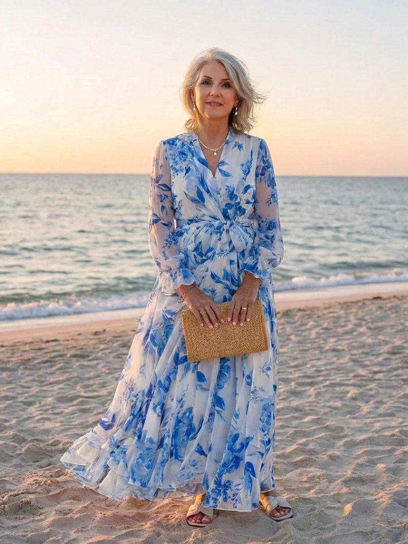 Lillian | Floral Long Sleeve Maxi Dress